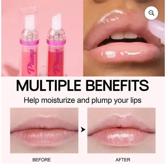 WenFeng Clear Lip Plumper Gloss 10ml Instant Hydrating High-Shine $15 - Picture 4 of 6